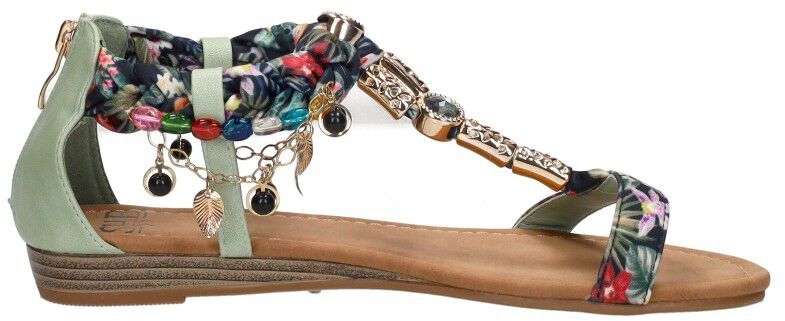 Sub55 Sandalen Plat groen