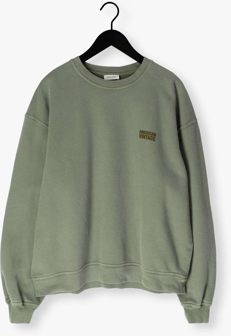 khaki american vintage sweater plizzy crew
