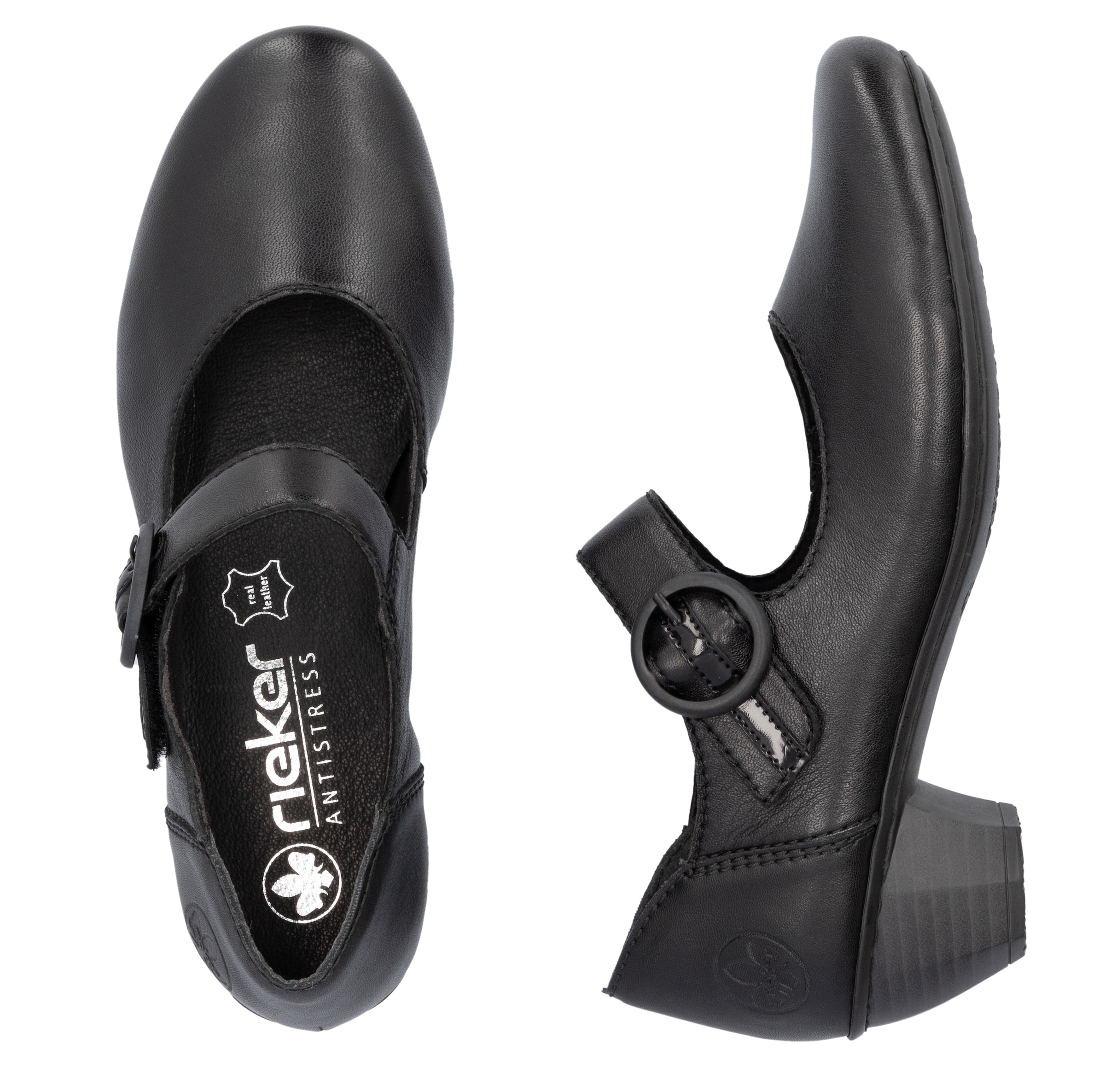 Rieker Spangenpumps  , Festtagsschuh, Pumps, Trichterabsatz, mit Klettriemchen