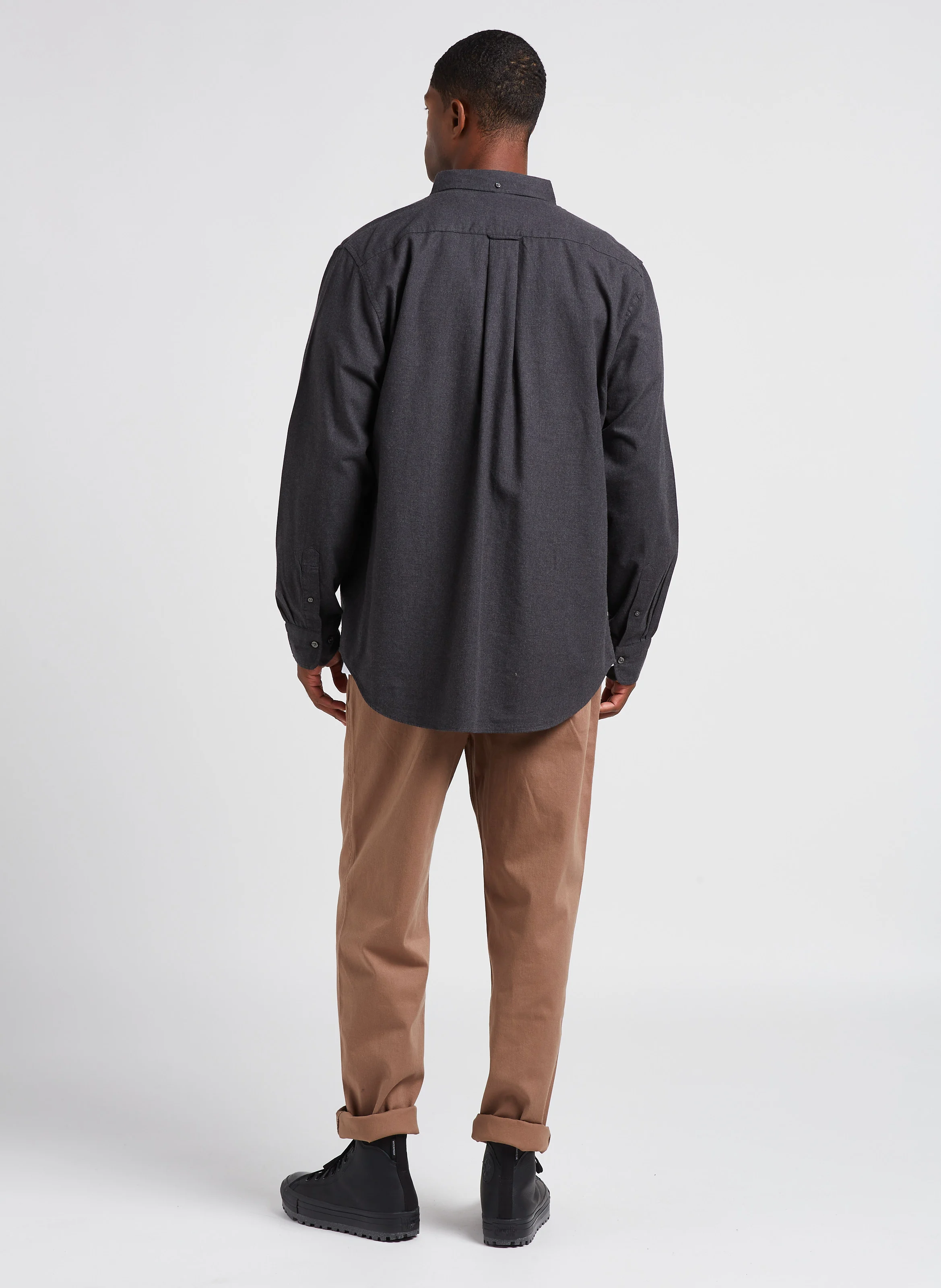Zace - Pantalon droit en coton mélangé | Beige