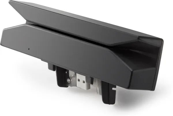 HP RP9 Integrated Dual Head MSR - Magnetisk kortlæser - USB 2.0 - HP sort - for RP9 G1 Retail System 9015, 9018, 9118