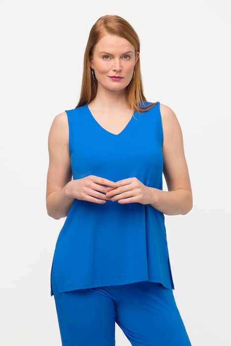 Top, Slim, V-Ausschnitt, ärmellos
