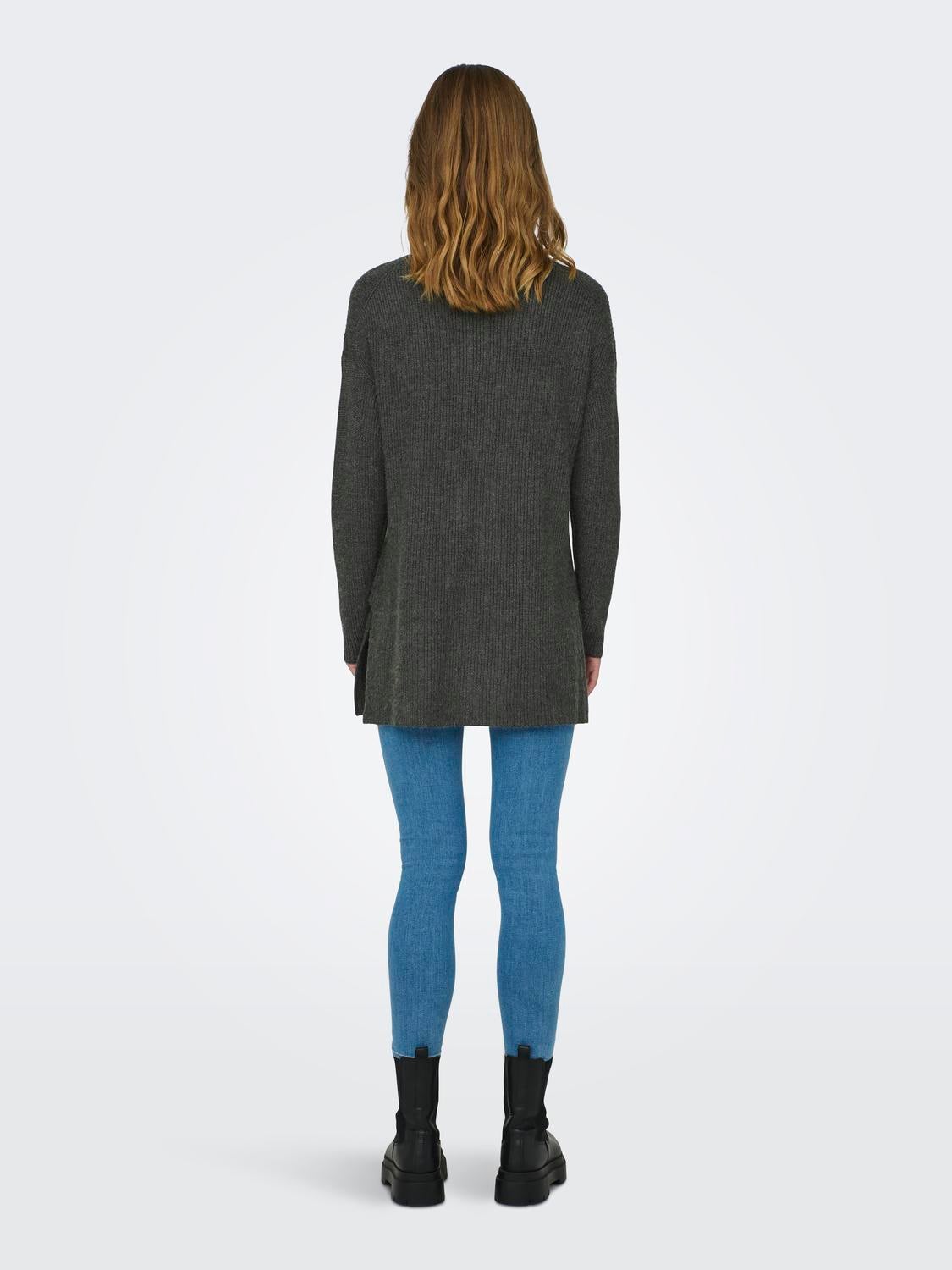 ONLKATIA Strickpullover Dark Grey Melange