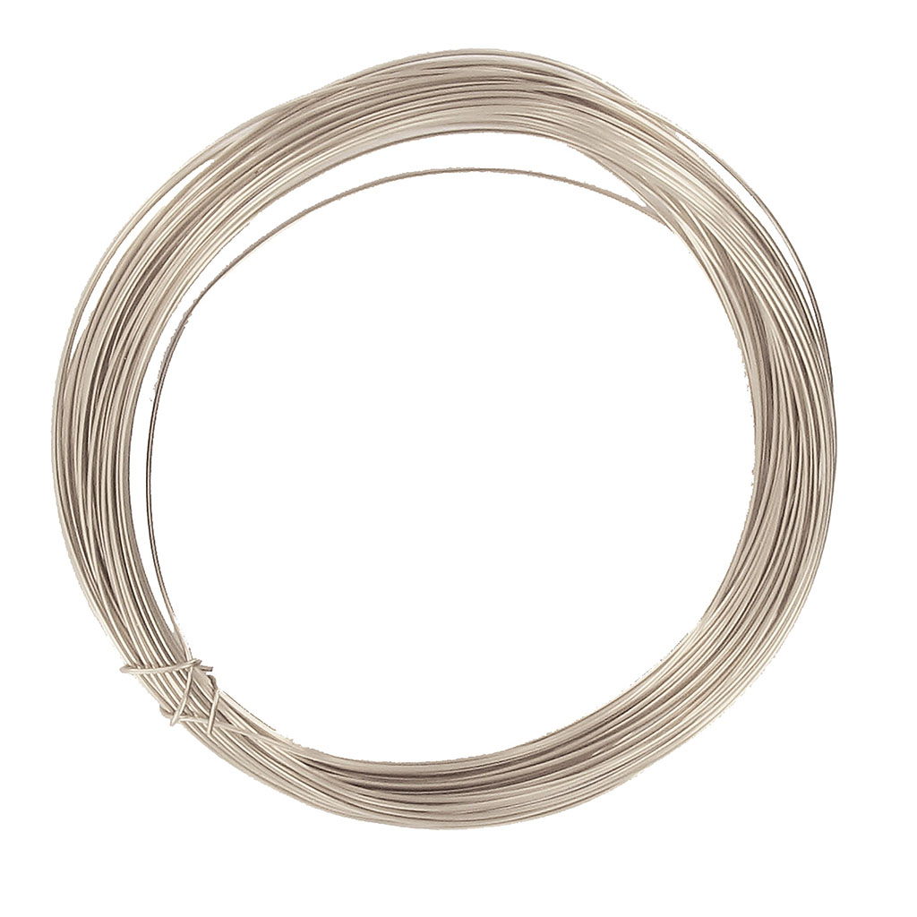 Bobine fil métal argent 10m