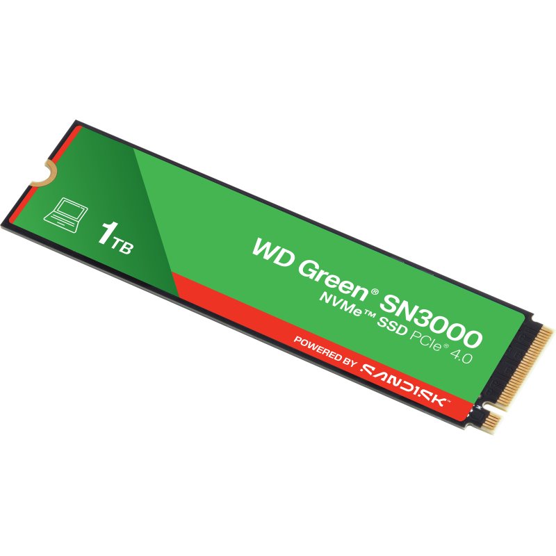 Western Digital Green WD SN3000 NVMe 1 To M.2 PCI Express 4.0 QLC 3D NAND
