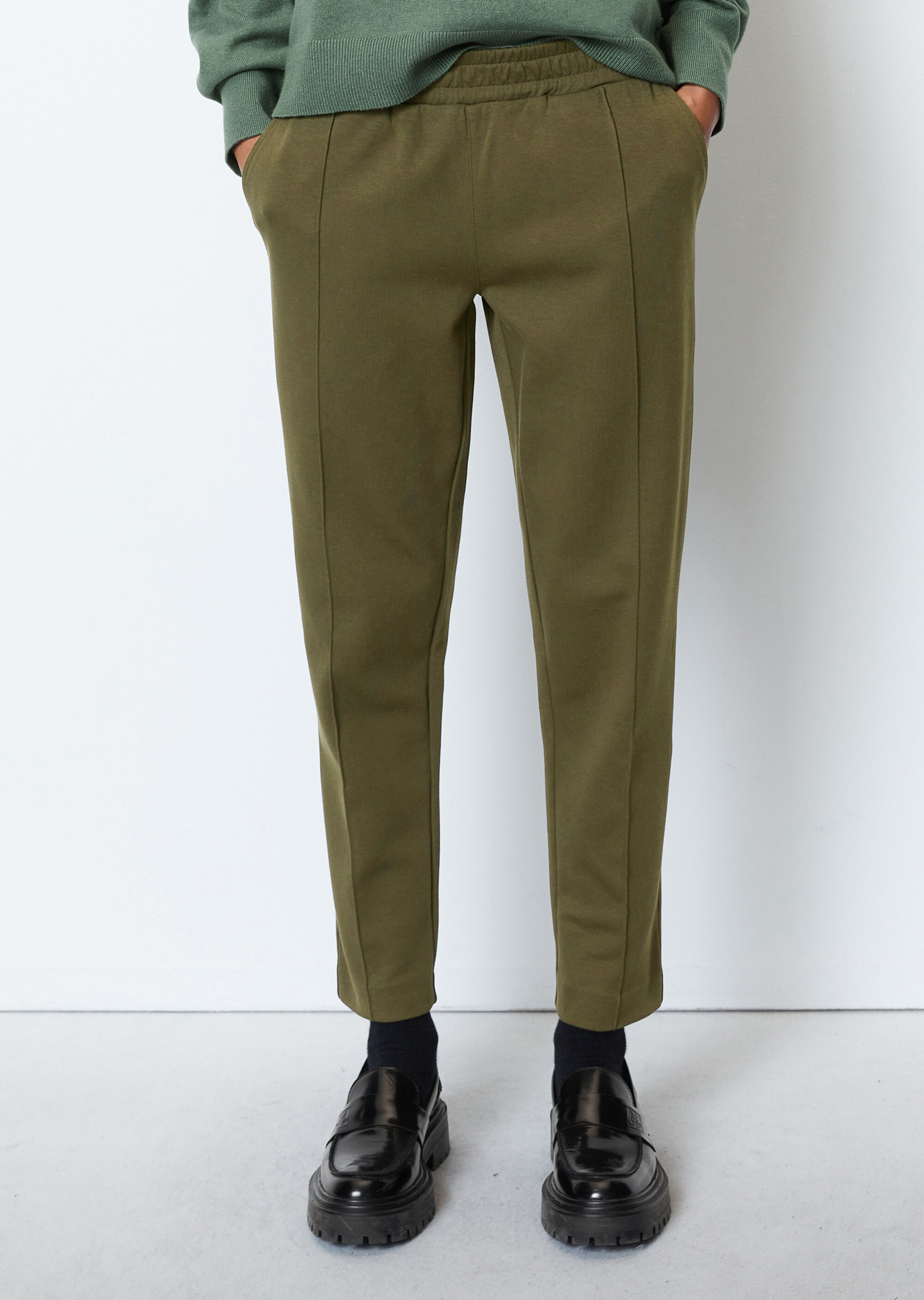 Jersey-Trackpants slim aus Interlock-Qualität mit Silktouch
