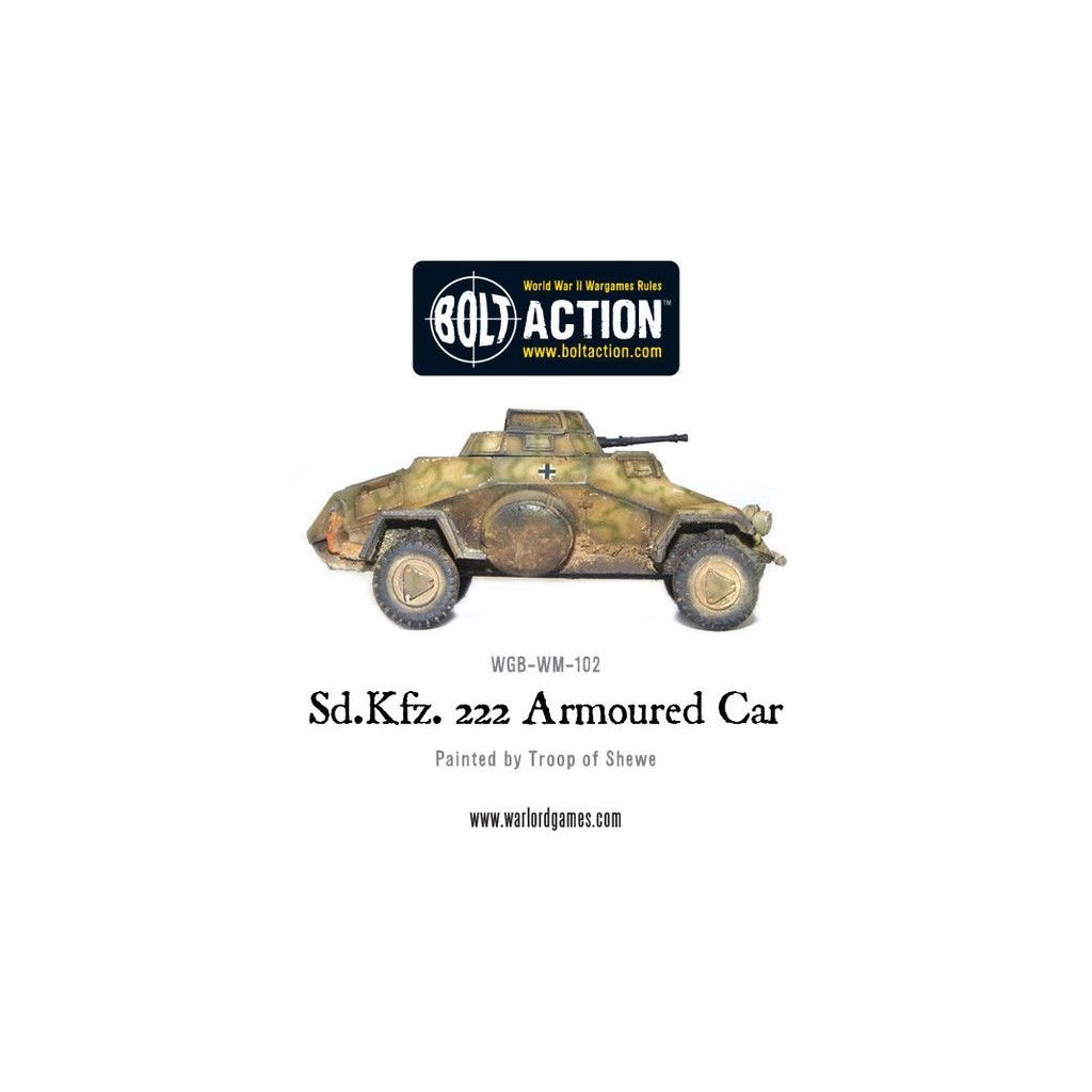 Bolt Action - German Waffen SS - Sd.Kfz 222 Armoured Car