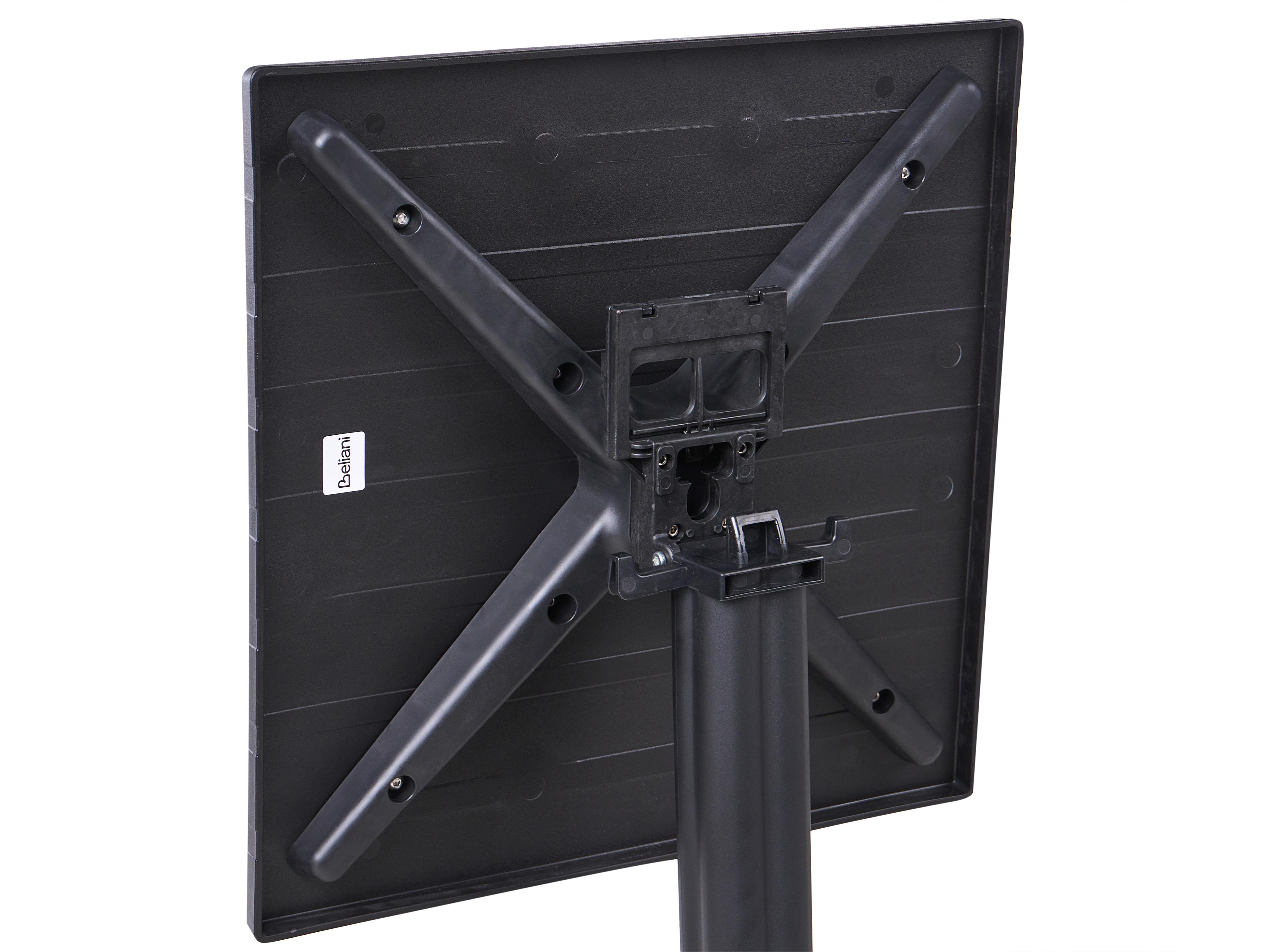Tuin bartafel LEMNOS 60 cm 60 cm Zwart