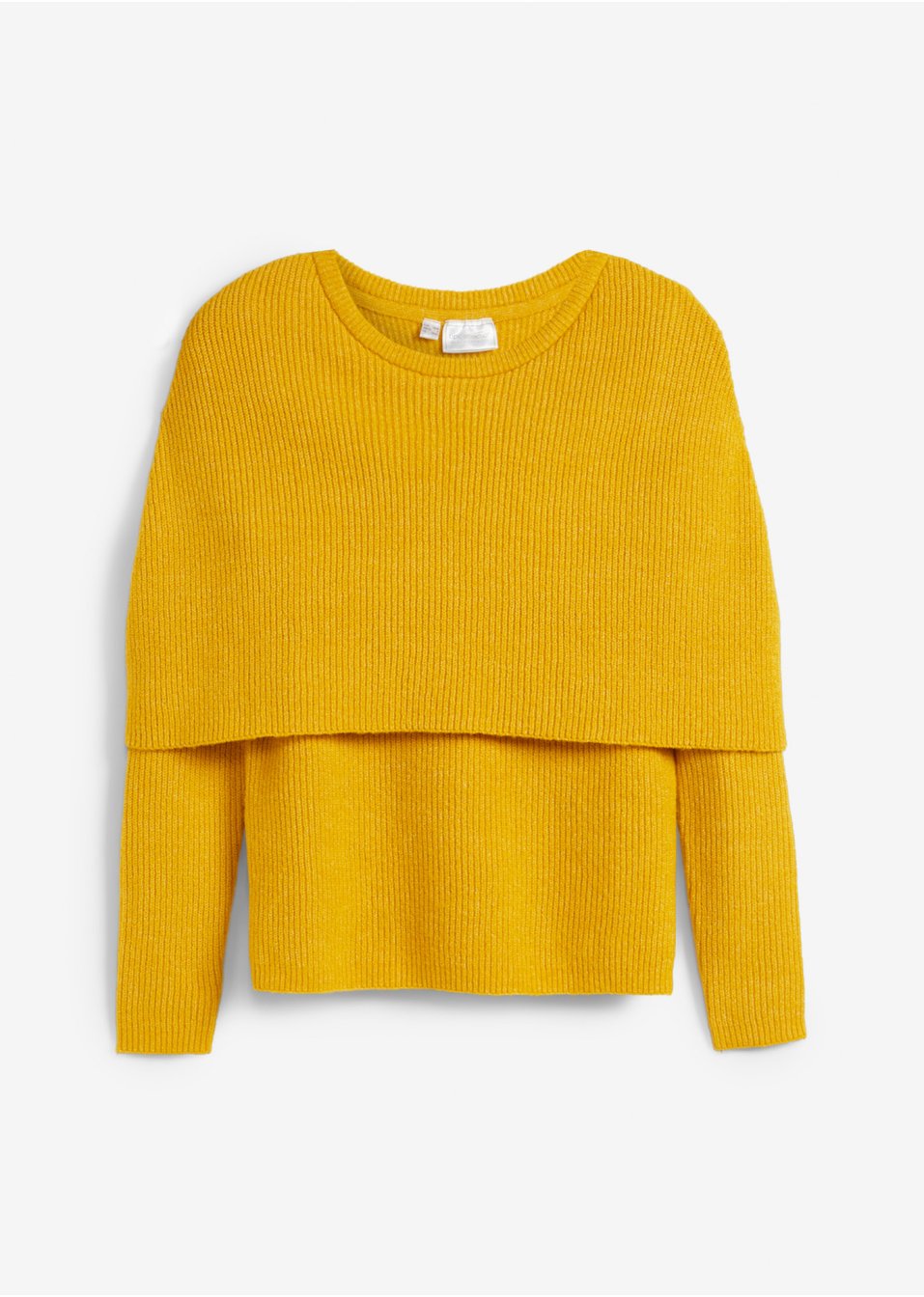 Pull avec empiècement cape modulable