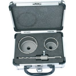 BRÜDER MANNESMANN Kit trépan à percussion carbure, 4 pièces