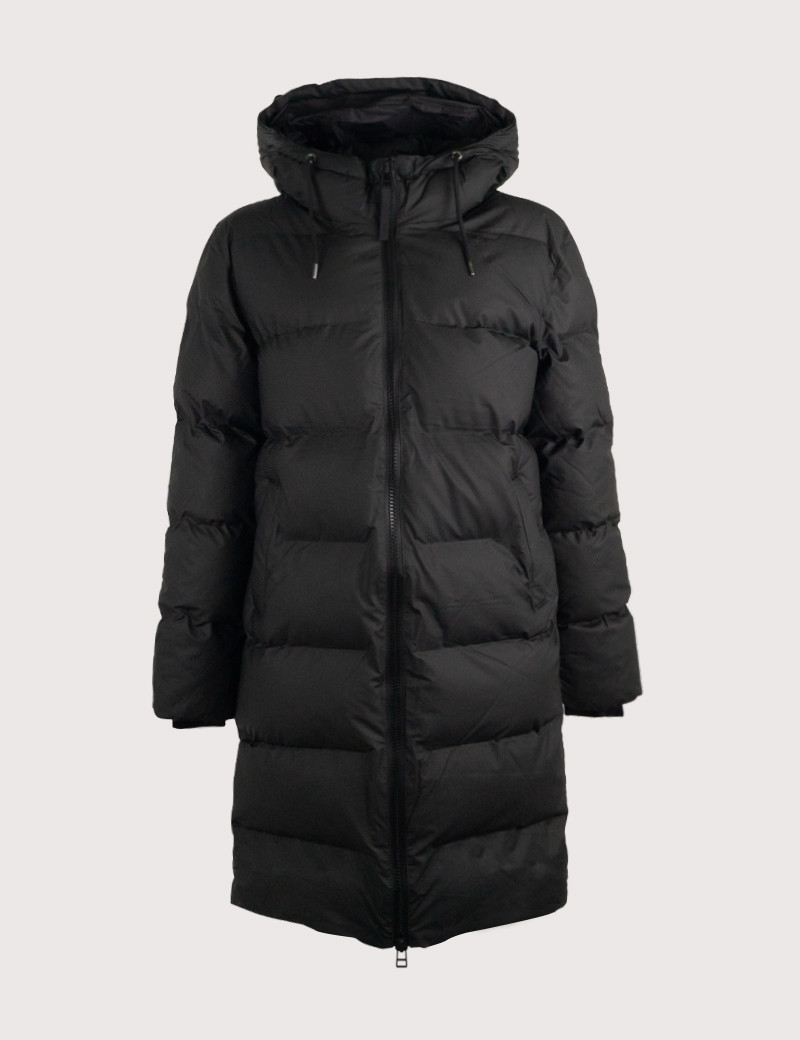 RAINS DOUDOUNE FEMME LONGUE PUFFER NOIR