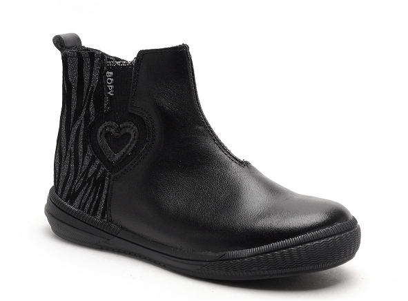 Bopy boots bottine enfant sueva noir