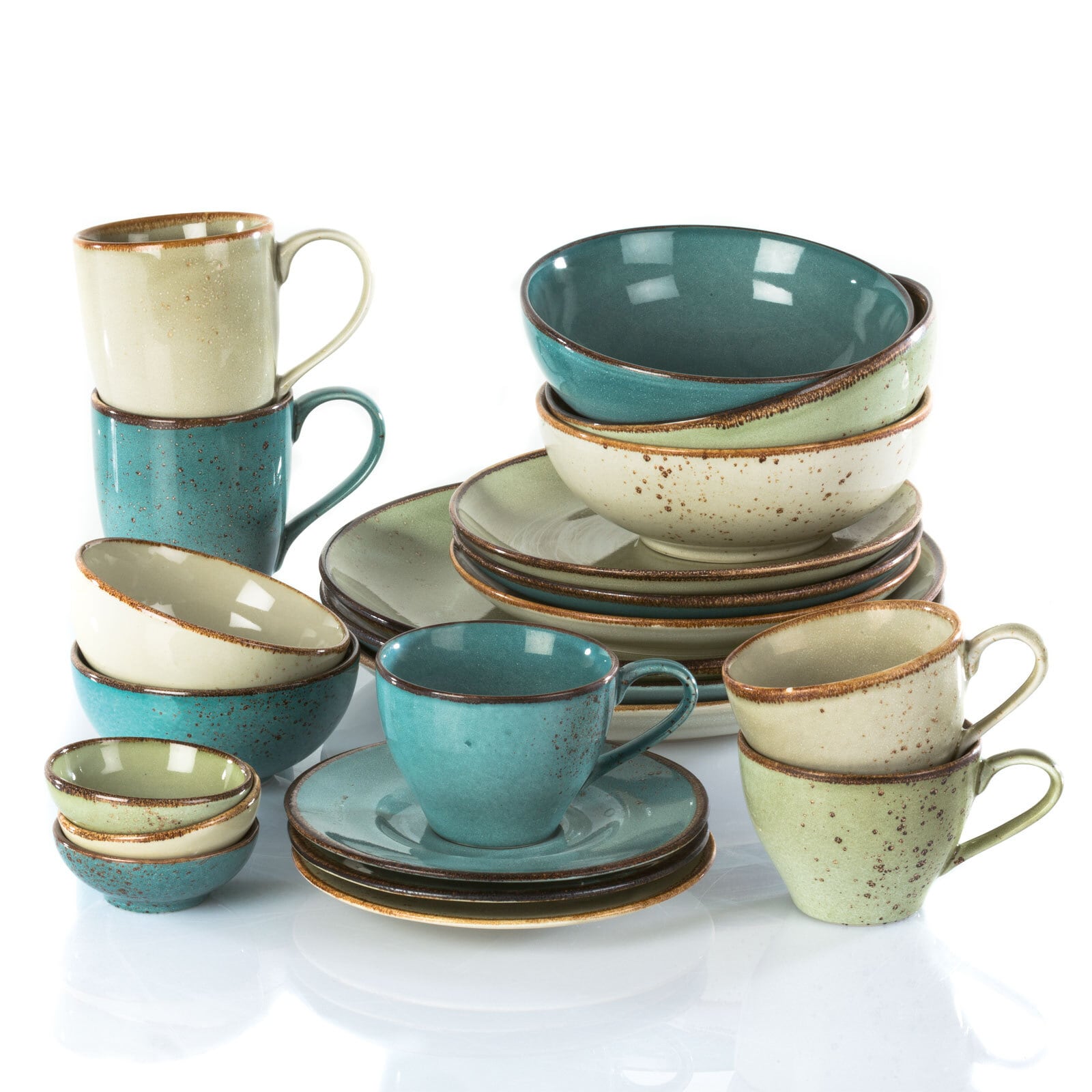 CreaTable Suppenteller NATURE COLLECTION steingrau