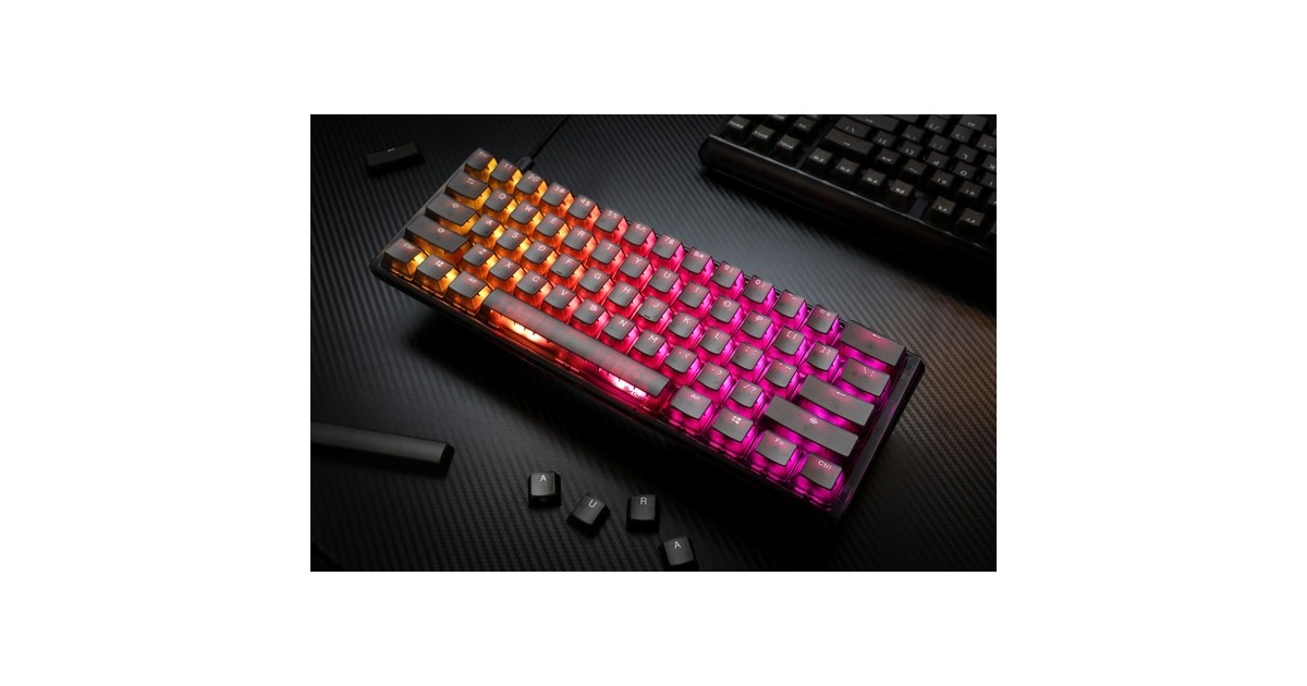 DuckyOne 3 Mini Aura, toetsenbord  (Zwart, US lay-out, Cherry MX Brown, 60%, ABS Double Shot, hot swap)