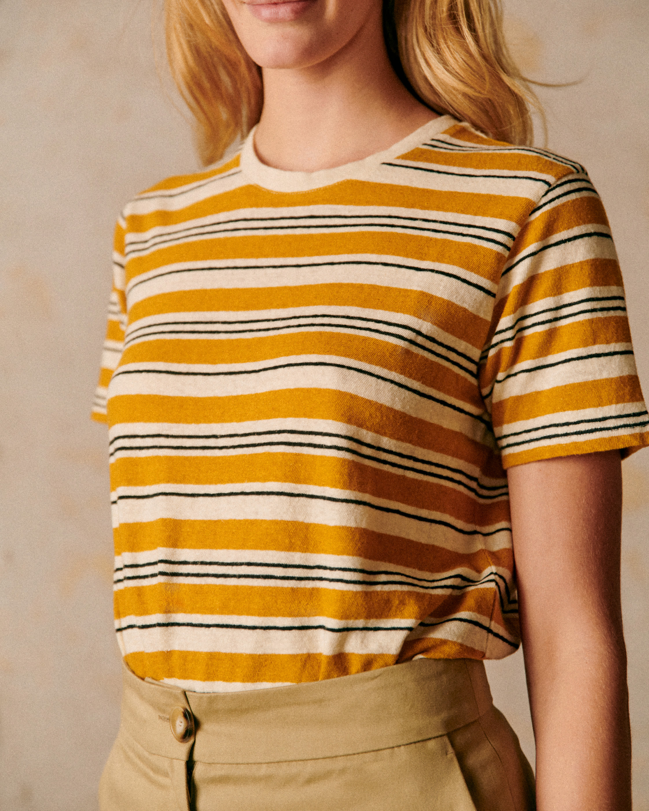 T-Shirt Martha - Noir Ocre - E-SHOP/T-SHIRTS 5905325
