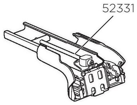 Thule 52331 Pied gauche WingBar Edge-THULE