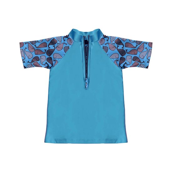 T-shirt anti UV Balinou manches courtes   Bleu        de               Les Petits Protégés
