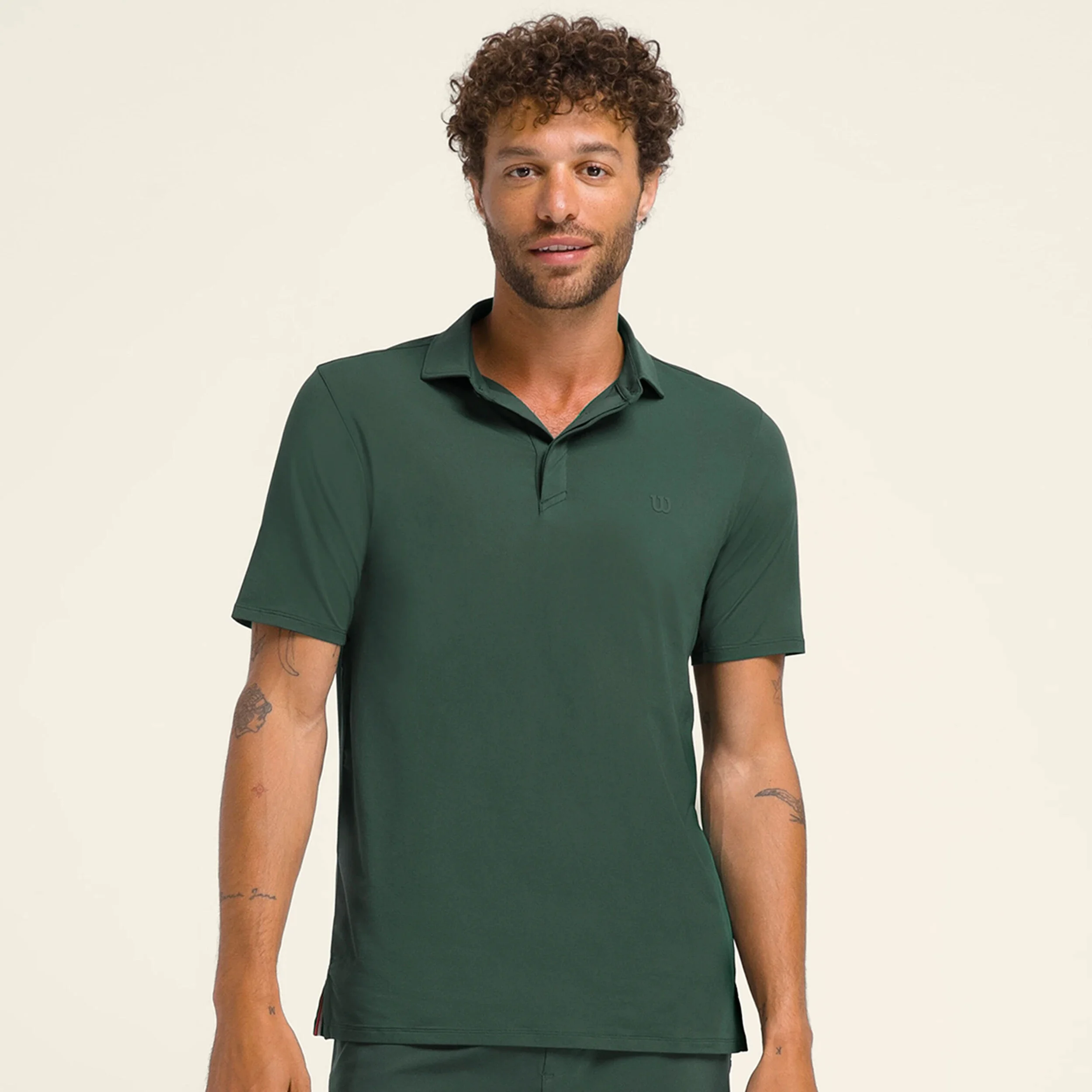 Wilson League Polo Hommes - Vert Foncé