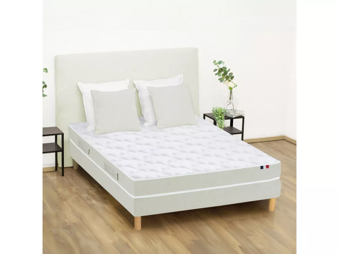 Matelas éco-conçu en polylatex recyclé 80 kg/m - Fabrication Française Dimensions - 140 x 190 cm