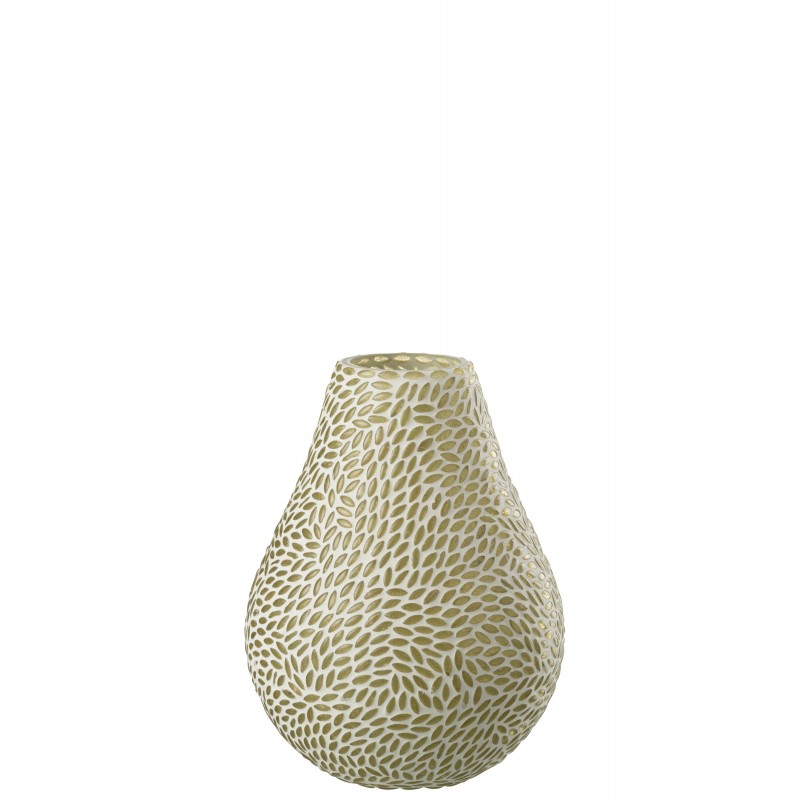 Vase avec mosaïques en verre multicouleur 16x16x22 cm