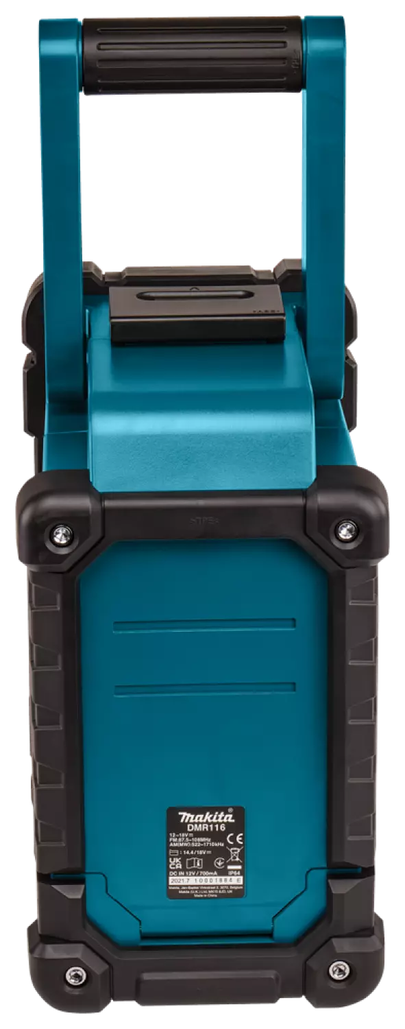 Makita DMR116 10,8 - 18V Li-ion Accu bouwradio - FM/AM - werkt op netstroom/accu