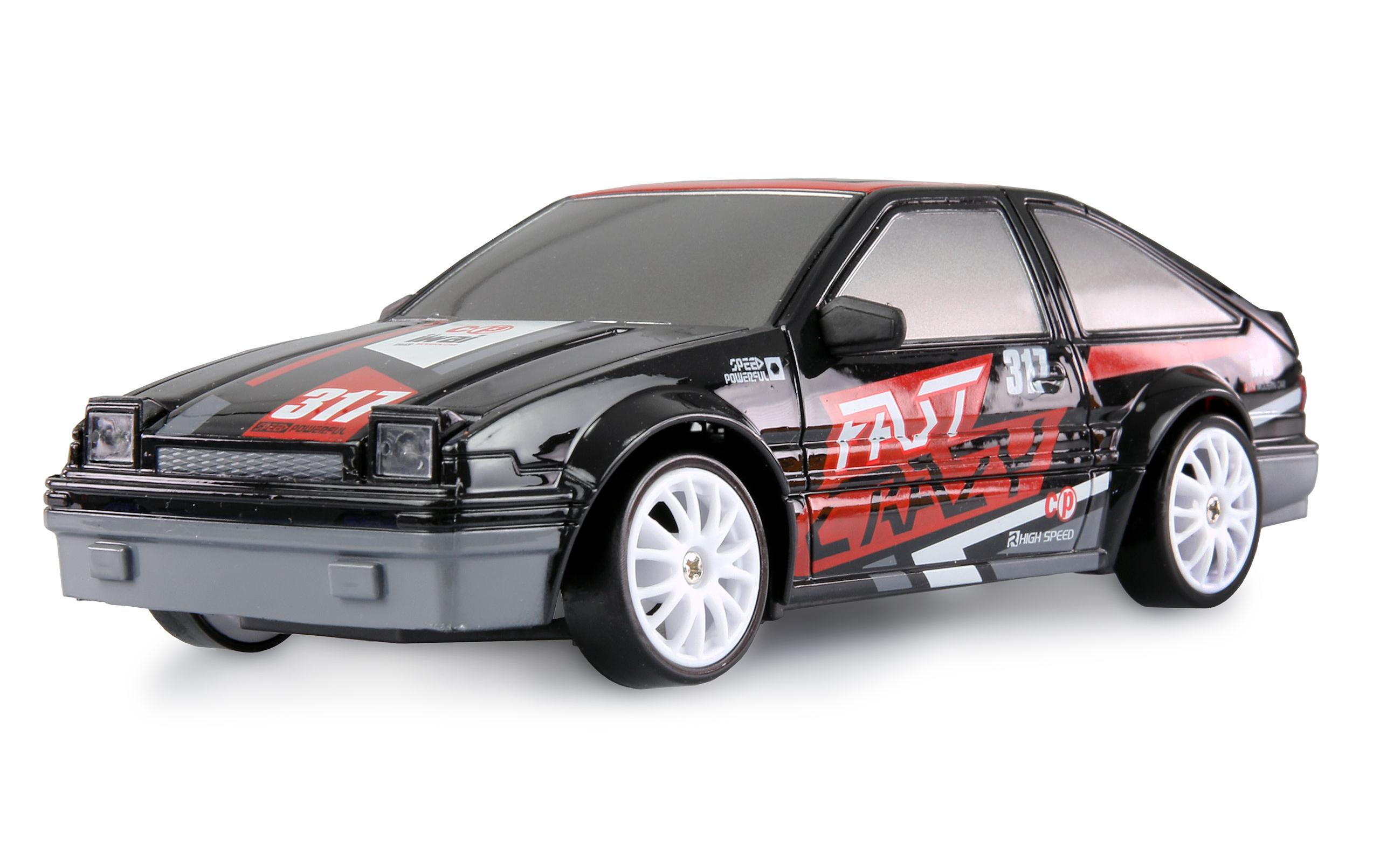 Drift Sport Car 4WD Schwarz, RTR, 1:24Ferngesteuertes Drift-Auto für Kinder ab 6 Jahren