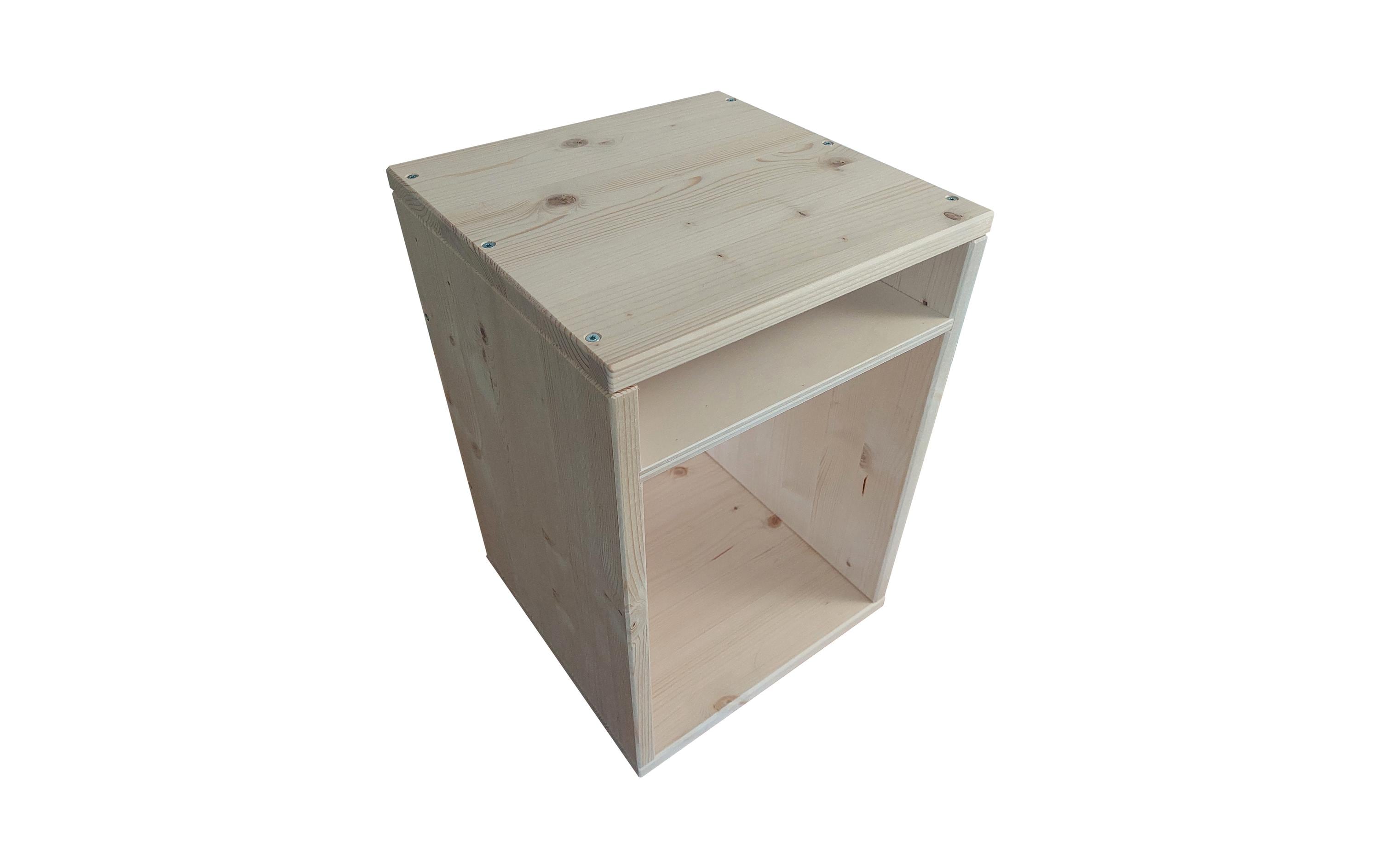 Hocker Sitz- und Aufbewahrungshocker NatureHocker mit Ablage für Schule und Kindergarten – perfekt für Churermodell