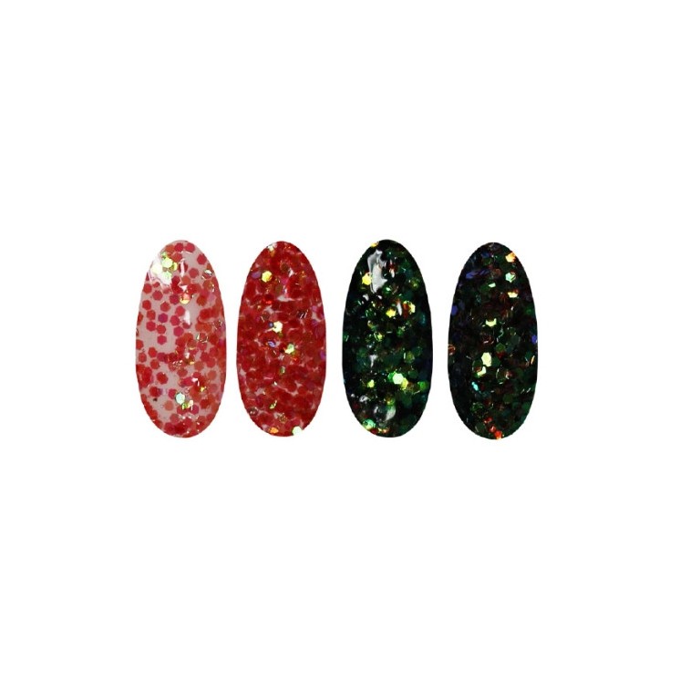 Ronney Glitter Nagelpoeder /42/ Roze folie