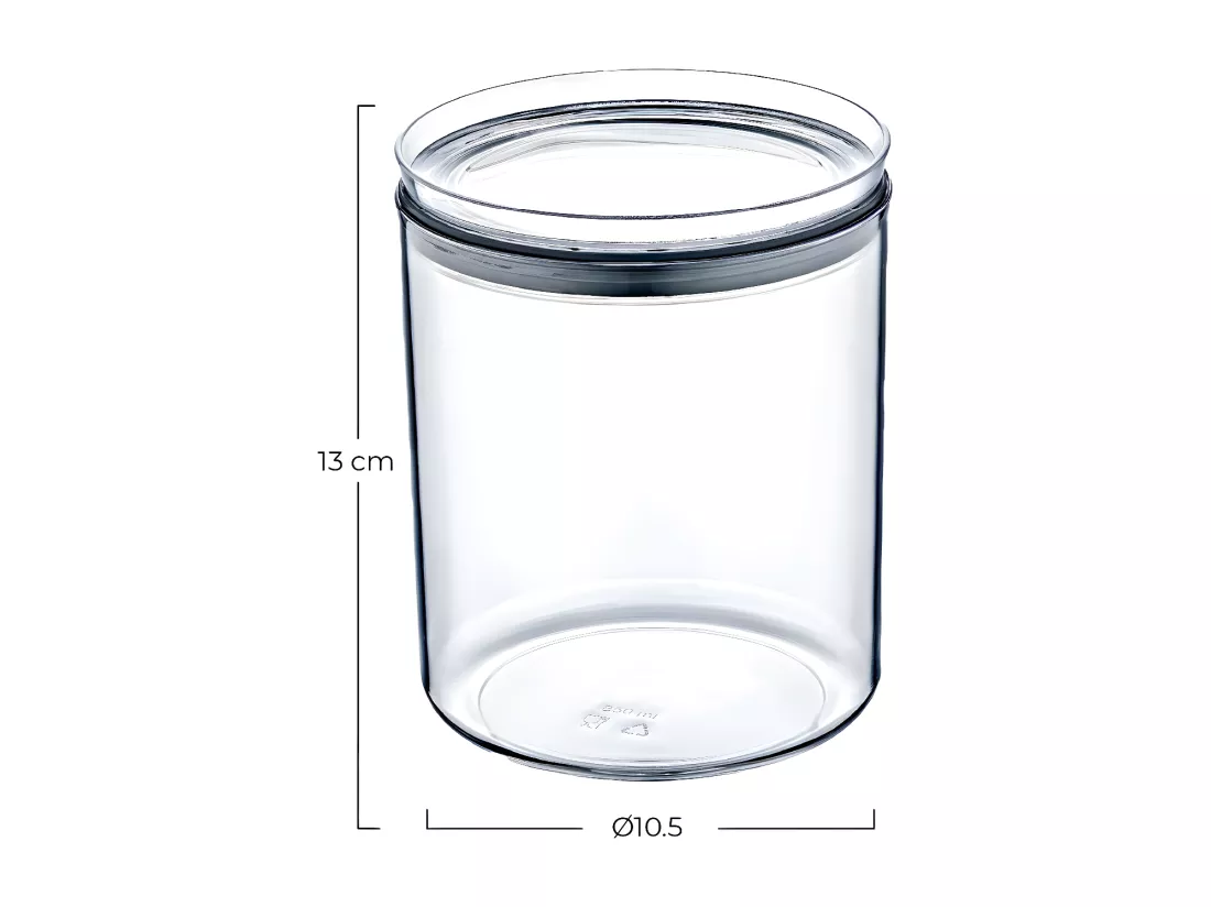 Récipient alimentaire hermétique moyen rond Ø10,5x13cm 7house