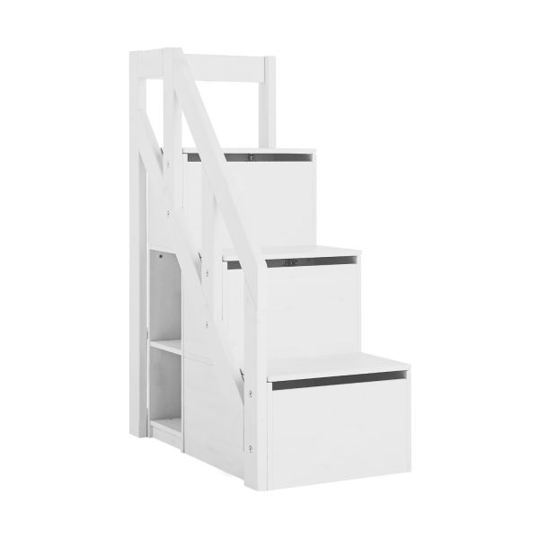 LIFETIME Kidsrooms Trap / Boekenkast Voor Halfhoogslaper Whitewash