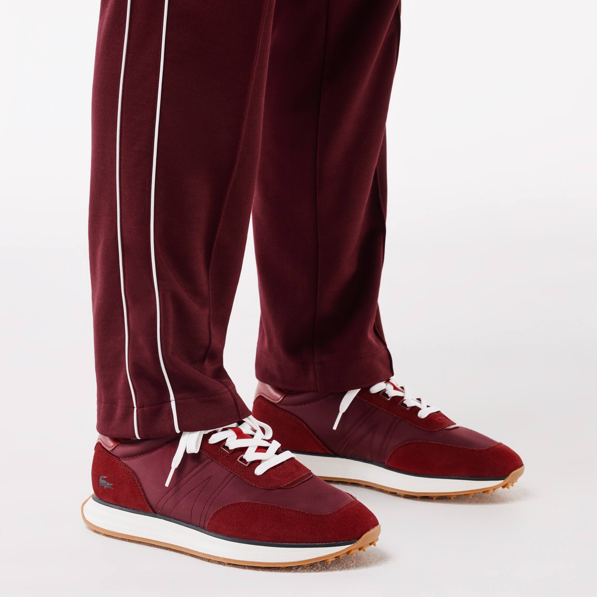 Herren-Sneakers L-Spin aus Leder und Textil Sneakers - Rot - Lacoste - Herren