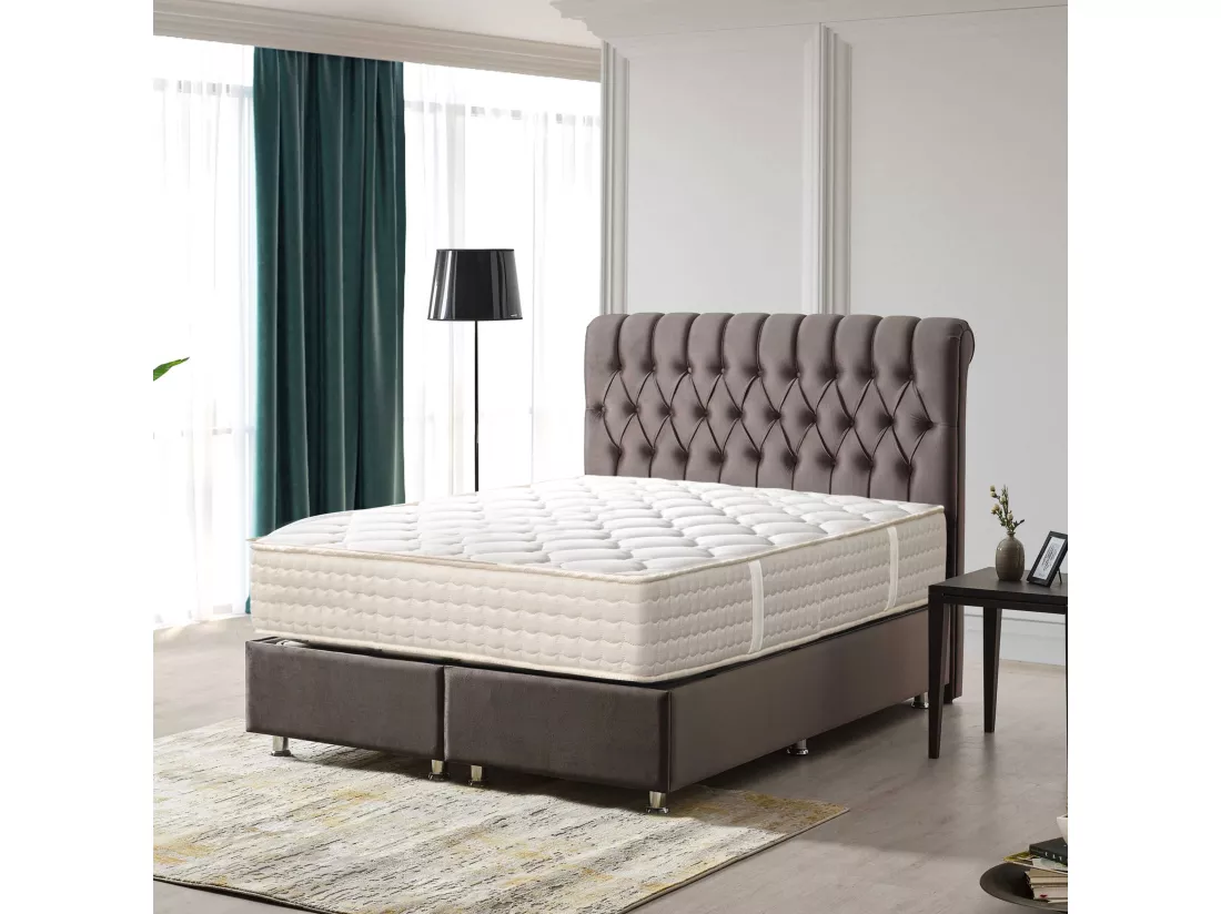 Matelas réversible DENIA 140x190 cm, en mousse haute densité, indépendance du couchage, ferme, face été/hiver, épaisseur 20 cm
