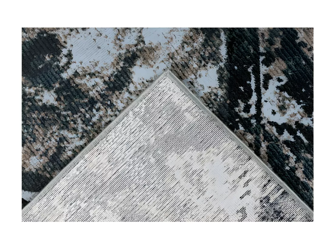 Tapis 230x160cm, design G508A coloris bleu pétrole - Confort et élégance pour votre intérieur