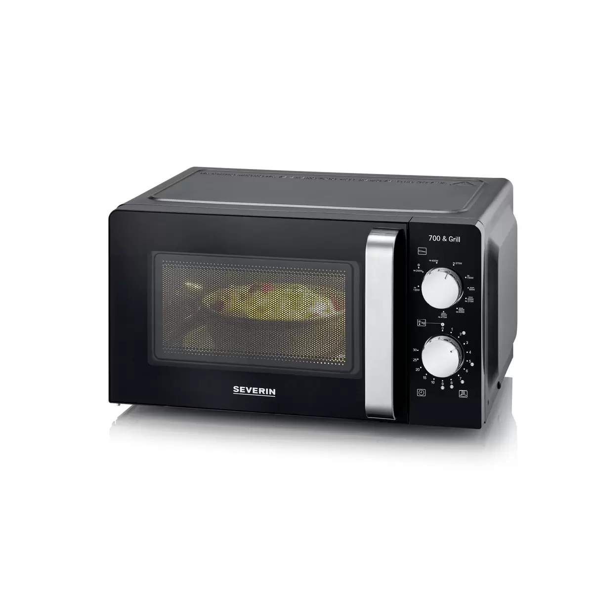 Mikrowelle mit Grill bis 23 Severin MW7781 Schwarz