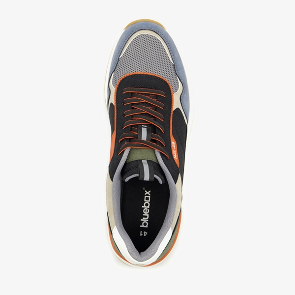 Blue Box heren sneakers zwart/blauw