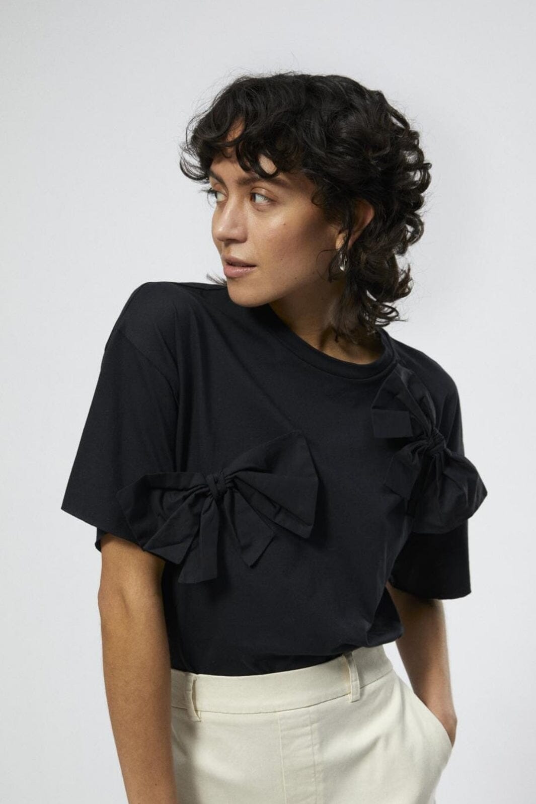 Object Objklara Ss Ow Bow Tee Ott 4672751 black