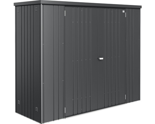 Biohort tuinhuis, maat 230, 227x83 cm, donkergrijs metallic