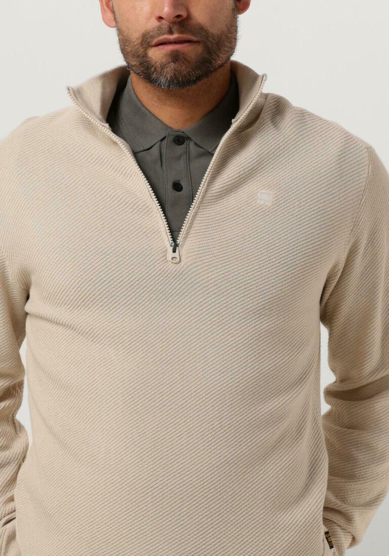 G-STAR RAW zand g-star raw trui moss skipper knit