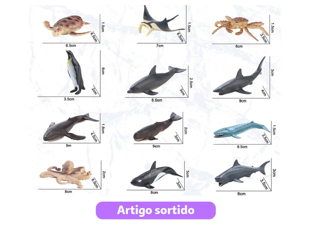 ANIMAIS DO OCEANO KIDZUP MODELOS SORTIDOS