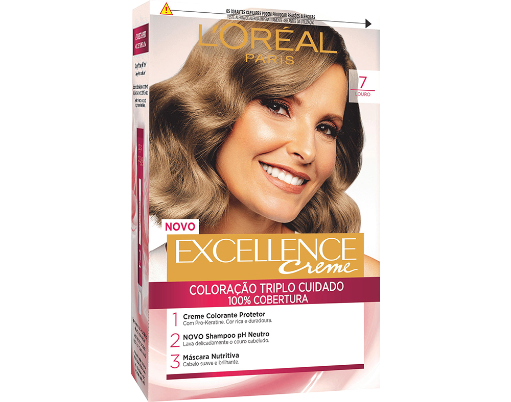 COLORAÇÃO EXCELLENCE CREME LONGA DURAÇÃO Nº7 LOURO UN