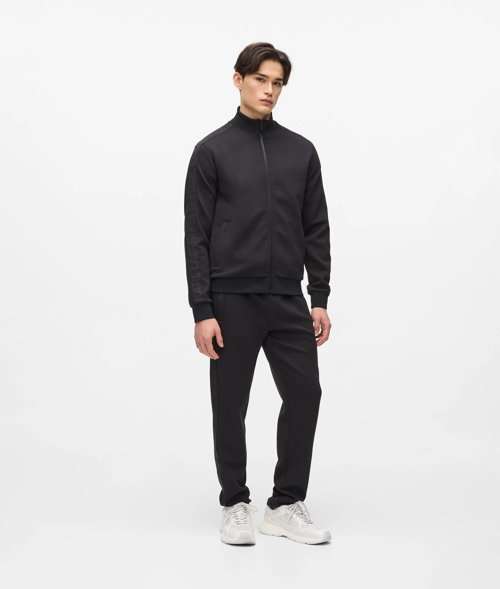 Sweatshirt met rits en logo