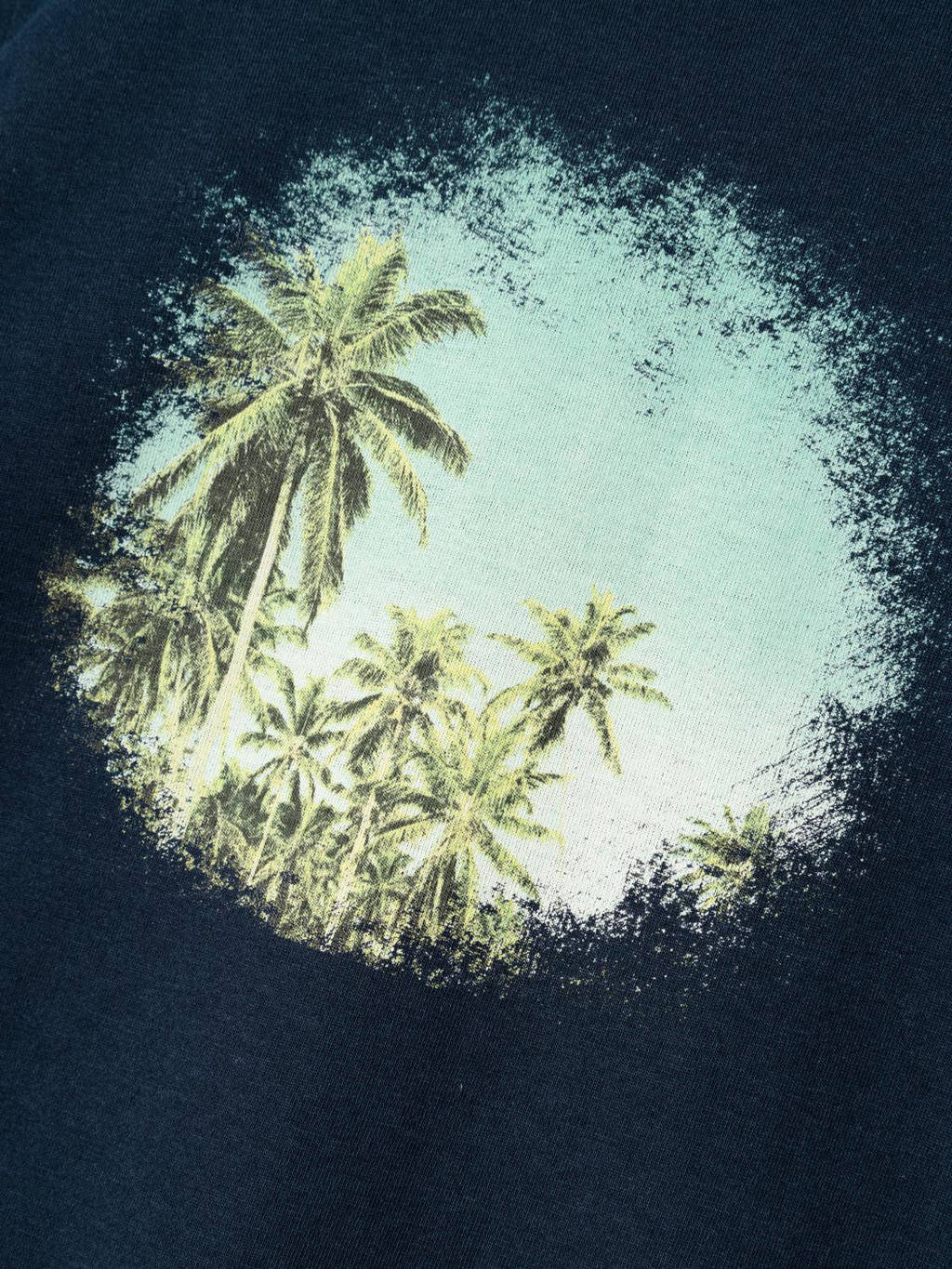 NAME IT T-shirt NKMVOTO met printopdruk donkerblauw palms