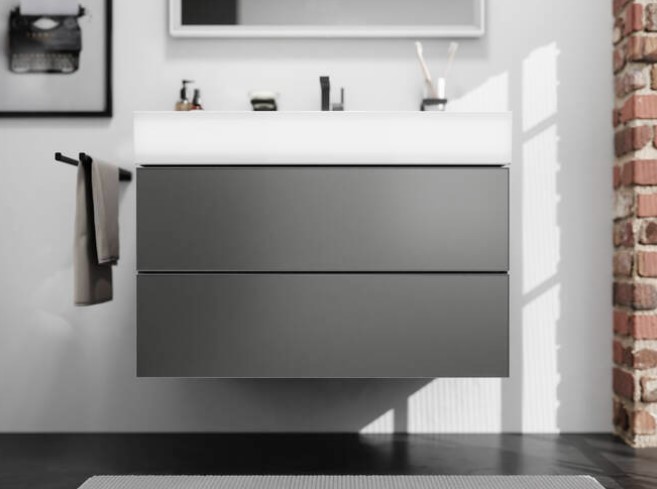 Hansgrohe AddStoris dubbele handdoekhouder zwart mat