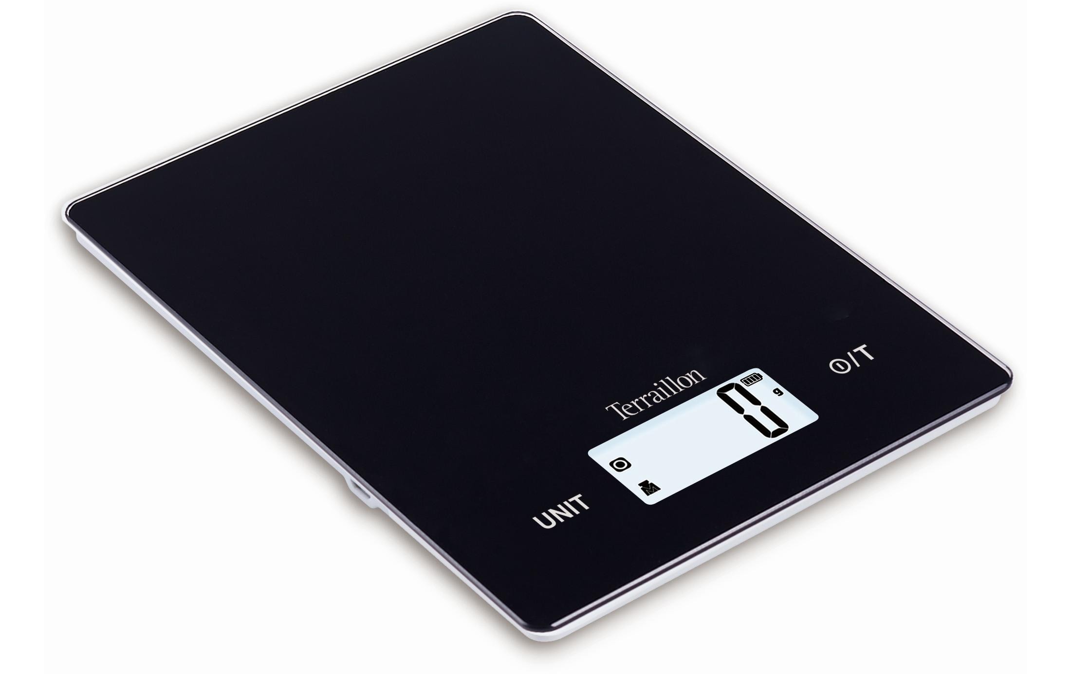 Küchenwaage Smart USB SchwarzElektronische Waage mit LCD-Digitalanzeige und Touch-Steuerung