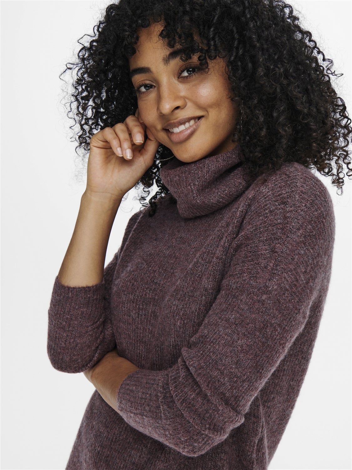 ONLJANA Langes Kleid Rose Brown