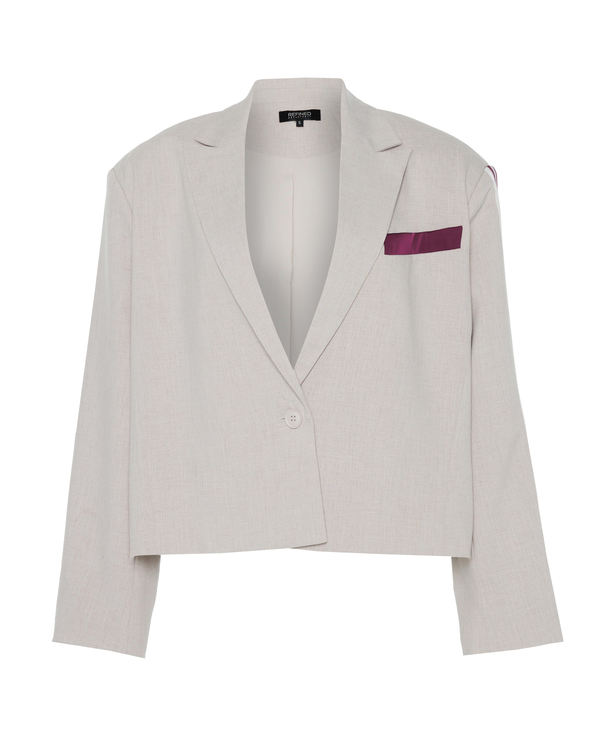 Refined Department Dames blazer grijs