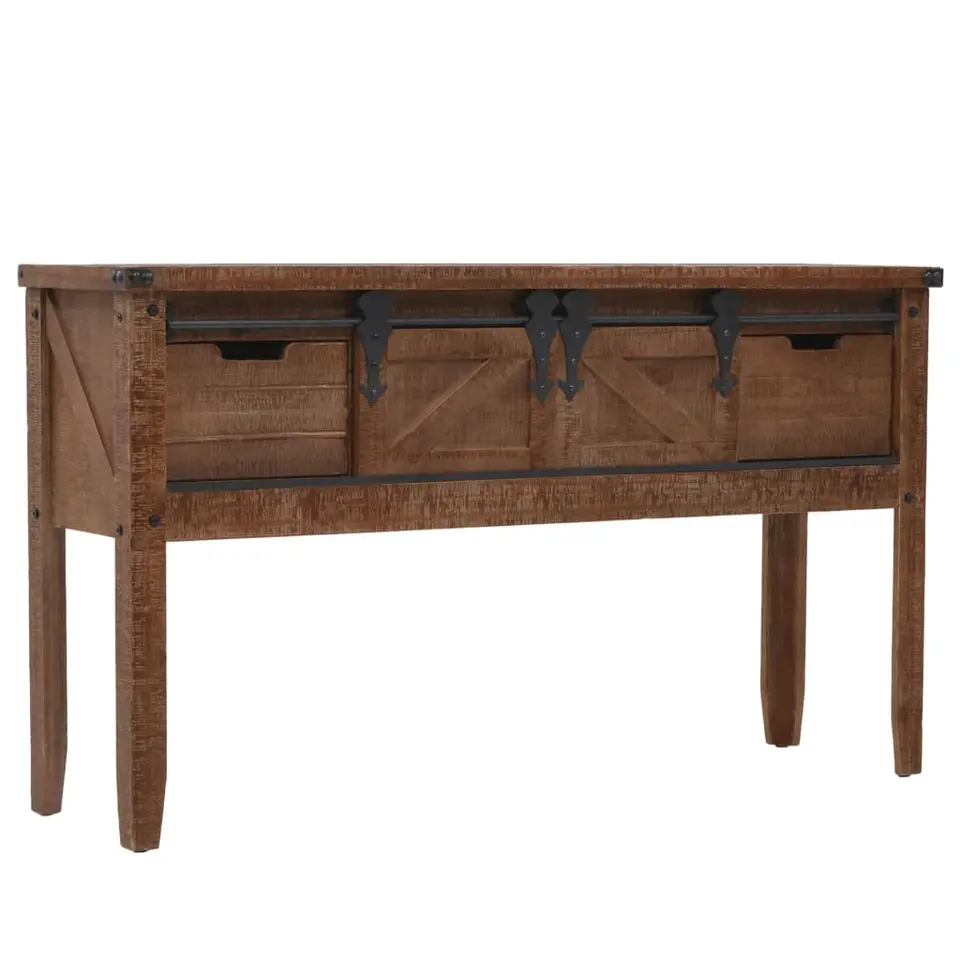 vidaXL - Consoletafel - Bruin - Hout