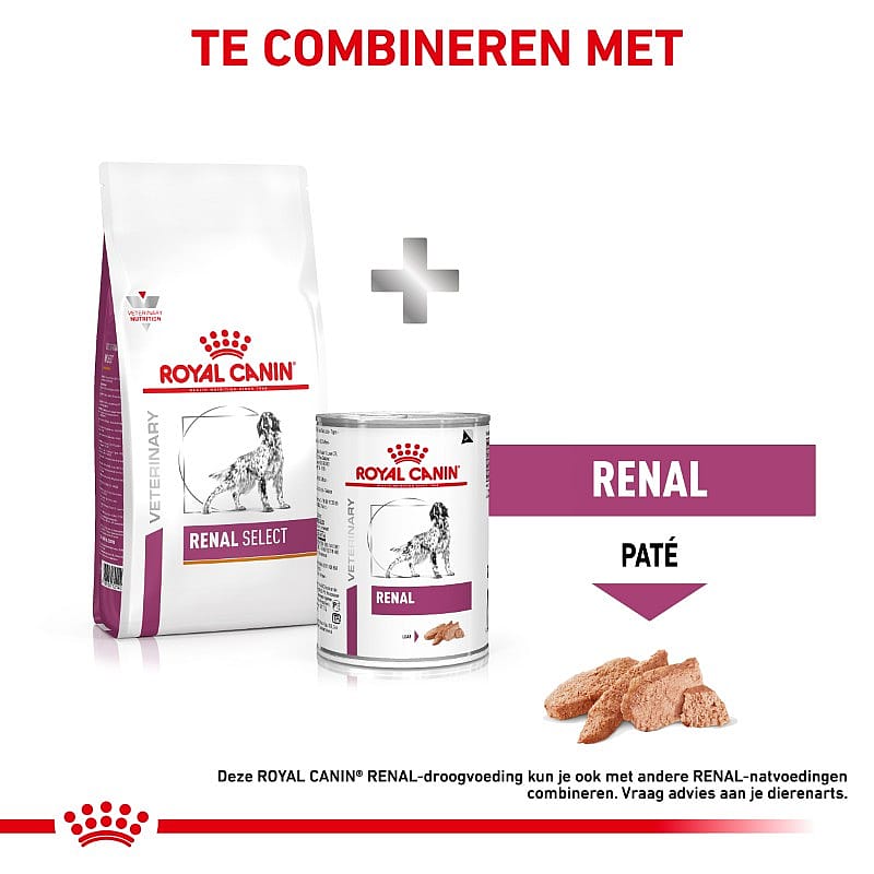 ROYAL CANIN® Renal Select - Dieetvoeding voor ondersteuning van de nierfunctie van volwassen honden