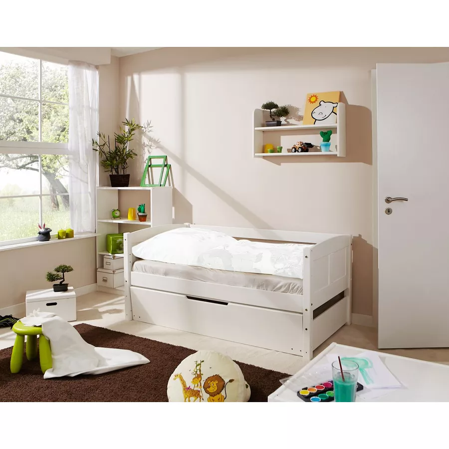 TiCAA Himmelbett Mini mit Zusatzbett Stern Rosa