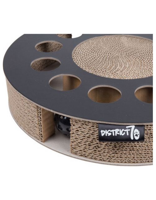 District 70 Whirl - Kattenspeelgoed - 33x33x6 cm Zwart